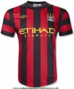 Kostum Baju Bola Manchester City 2011 - 2012 Away SS Red Black